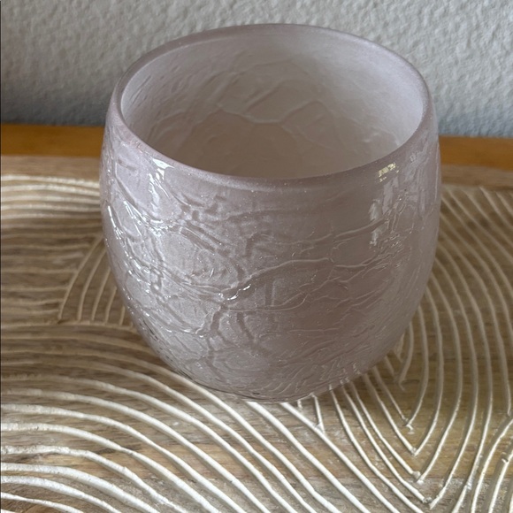 Pair of Frosted Glass Candle Holders - Picture 2 of 6